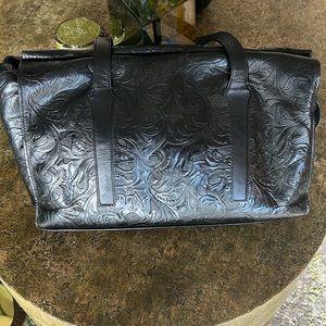 Leather embossed western bag by ESCADA
